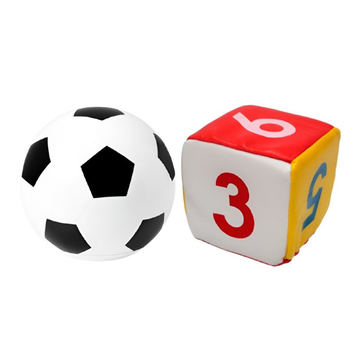 Pelota Futbol Cubo Numeros Juguete Niños Bebe