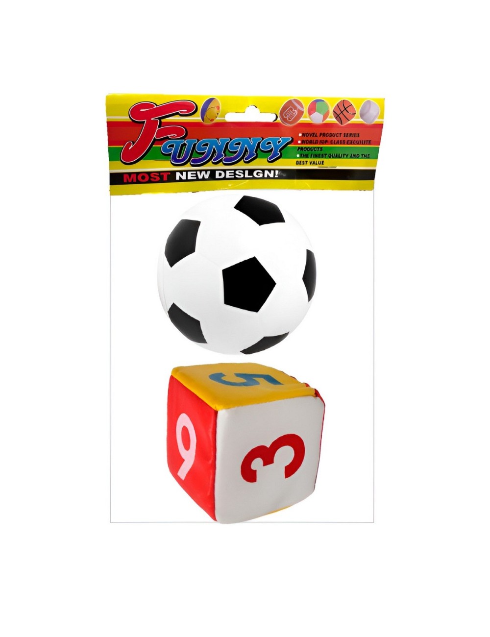 Pelota Futbol Cubo Numeros Juguete Niños Bebe