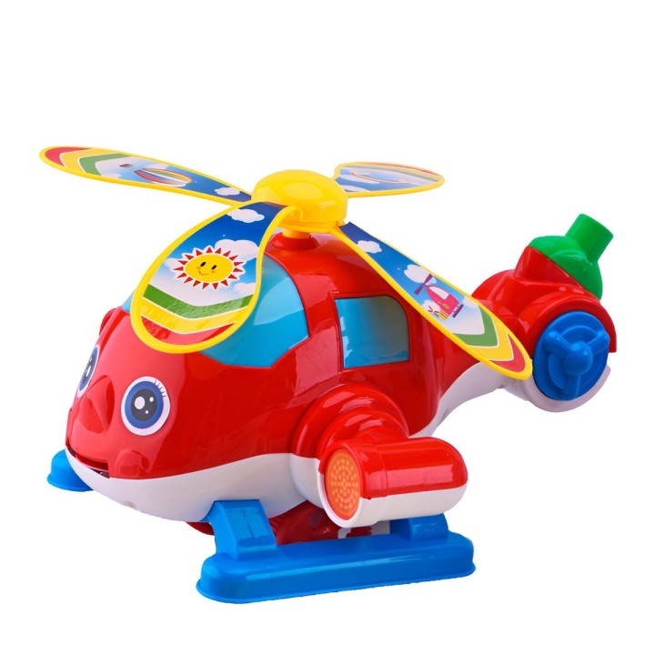 Avion Helicoptero Movimiento Arrastre Niños Juguete