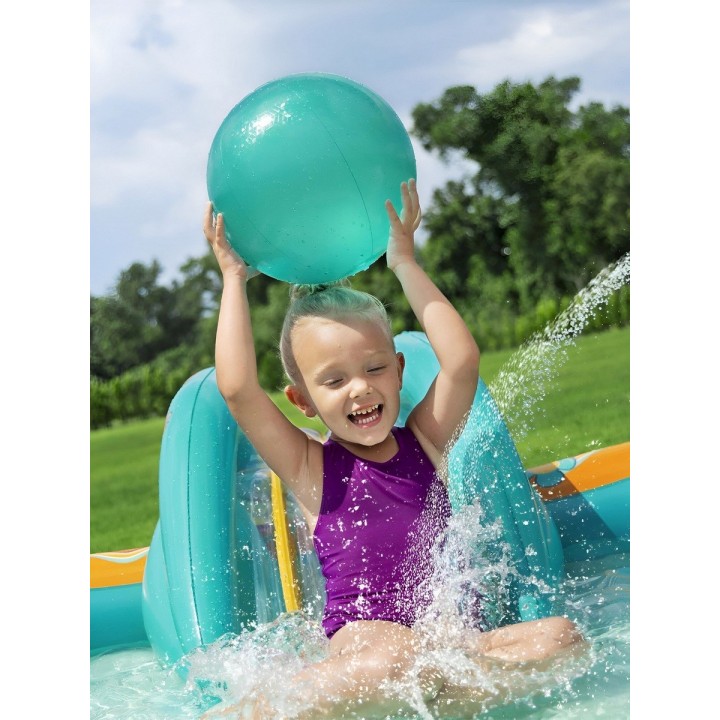 Alberca Inflable Resbaladero Patin Bestway 53164