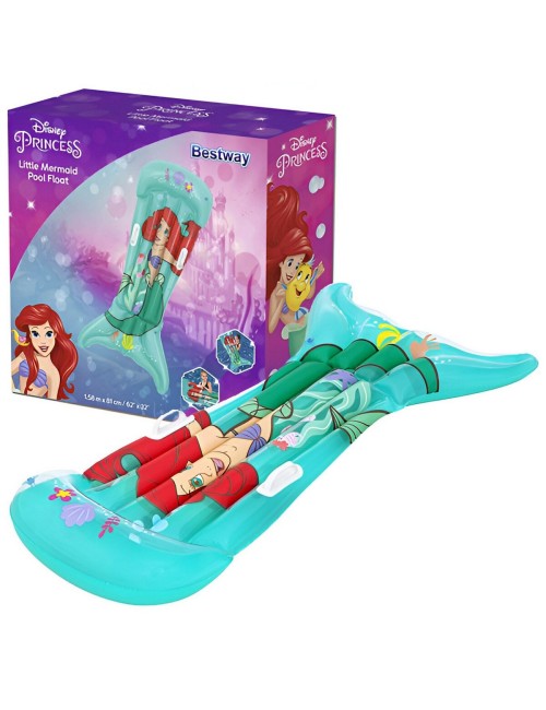 Flotador Inflable Cola Sirena Princesas Bestway 9101f