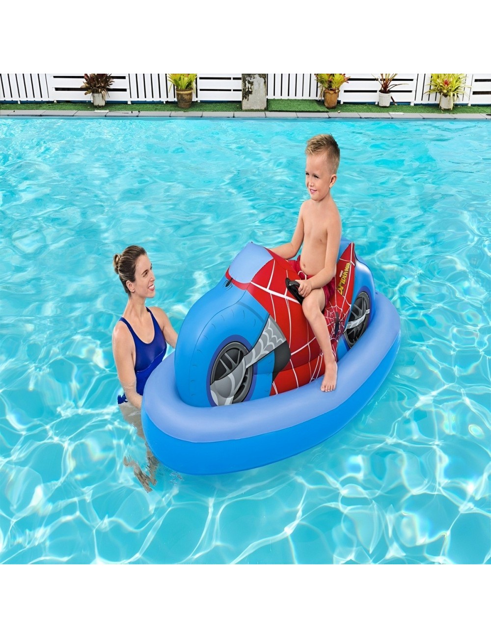 Flotador Inflable Moto Spider Man Bestway 98794