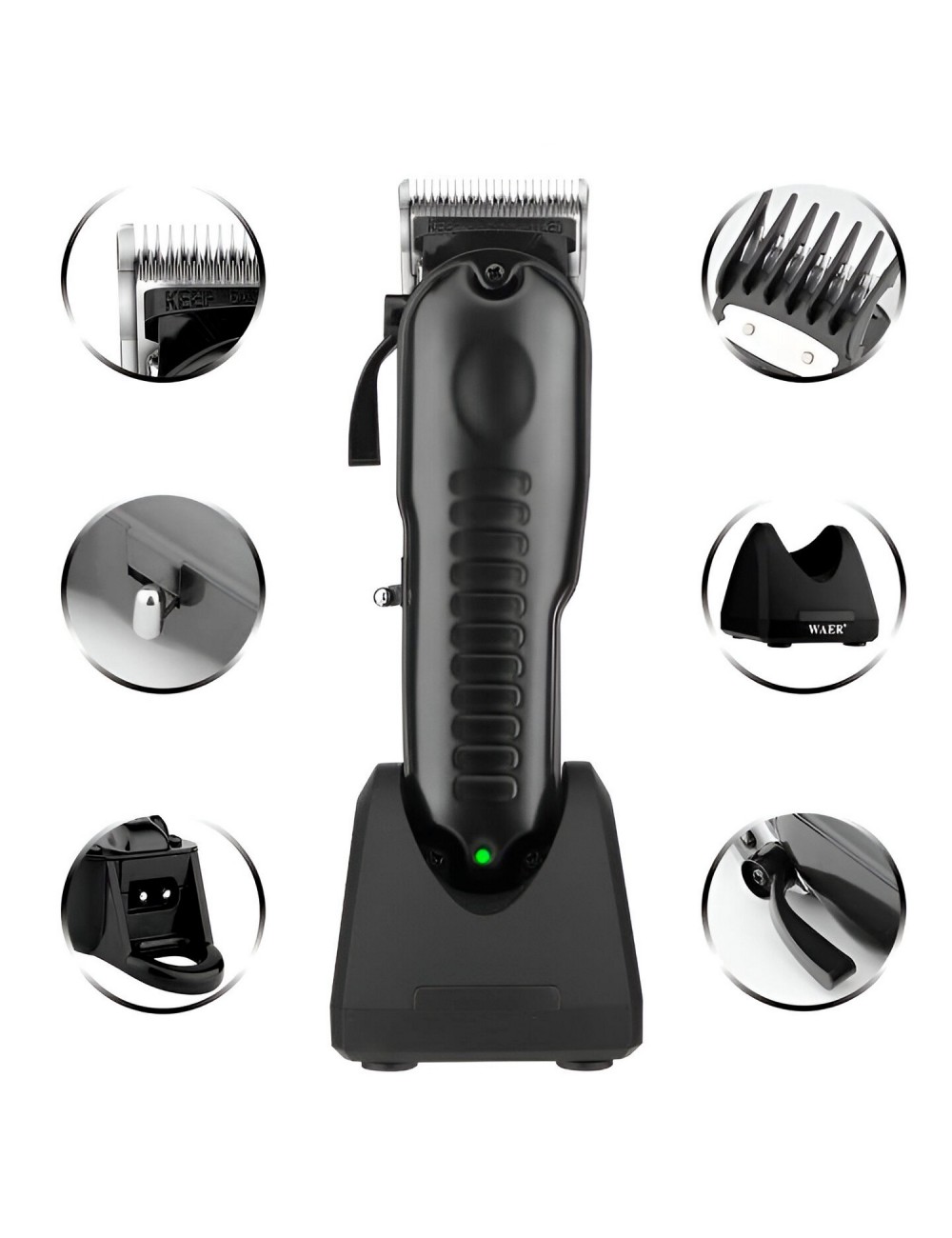 Maquina Peluqueria Cortadora De Pelo Waer Wa-2333 Accesorios