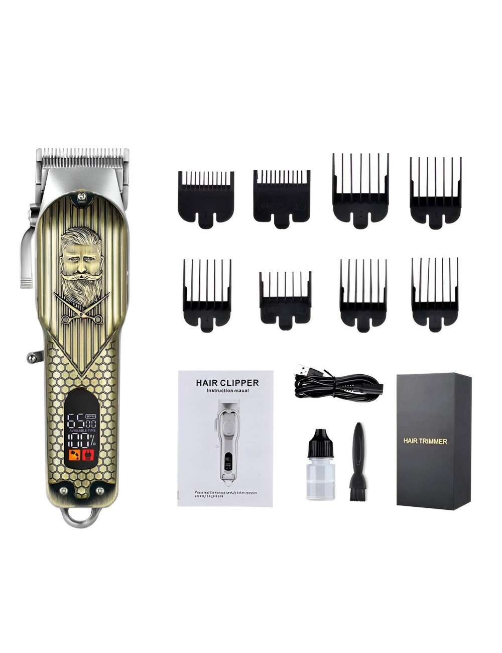 Maquina Peluqueria Cortadora De Pelo Waer Wa-2908 Accesorios