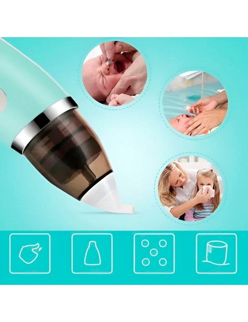 Aspirador Nasal Bebes Electrico Sacamocos Extractor Portátil