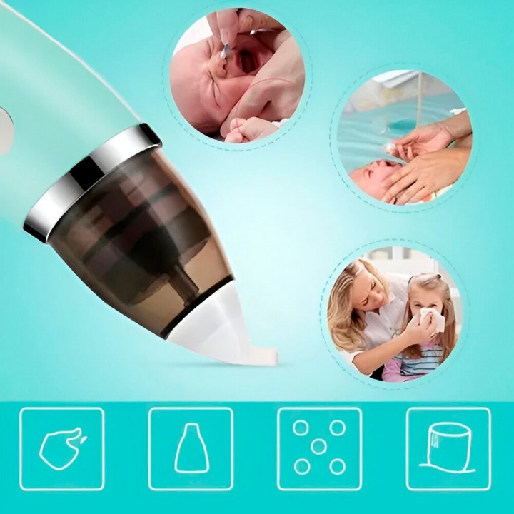 Aspirador Nasal Bebes Electrico Sacamocos Extractor Portátil