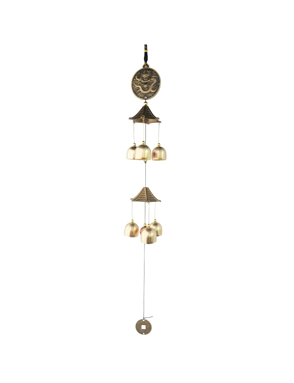 Móvil Artesanal Campana Dragon Chino Decorativo Nl2401-127