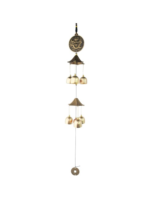 Móvil Artesanal Campana Dragon Chino Decorativo Nl2401-127