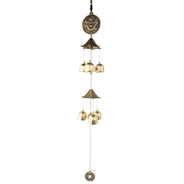Móvil Artesanal Campana Dragon Chino Decorativo Nl2401-127