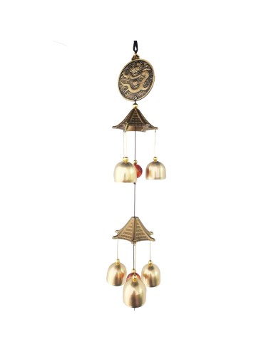 Móvil Artesanal Campana Dragon Chino Decorativo Nl2401-127