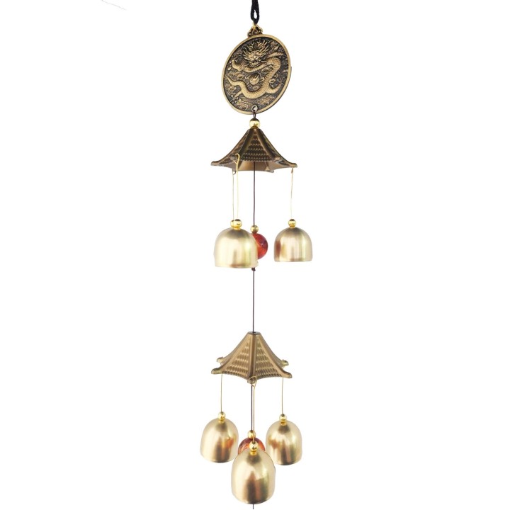 Móvil Artesanal Campana Dragon Chino Decorativo Nl2401-127