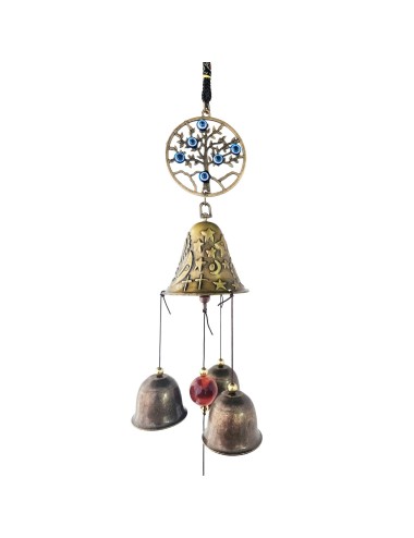 Móvil Artesanal Campana Arbol Decorativo Nl2401-132b