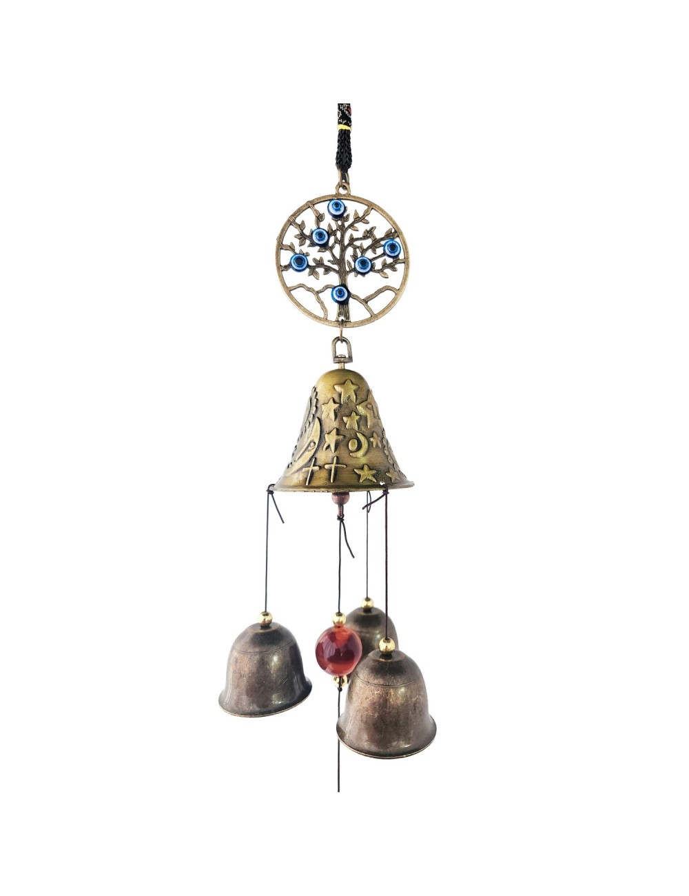 Móvil Artesanal Campana Arbol Decorativo Nl2401-132b