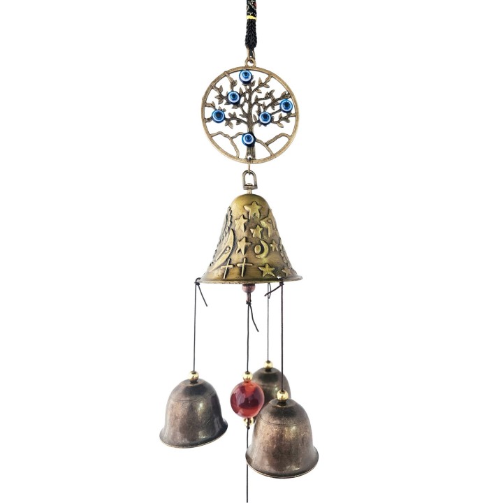 Móvil Artesanal Campana Arbol Decorativo Nl2401-132b