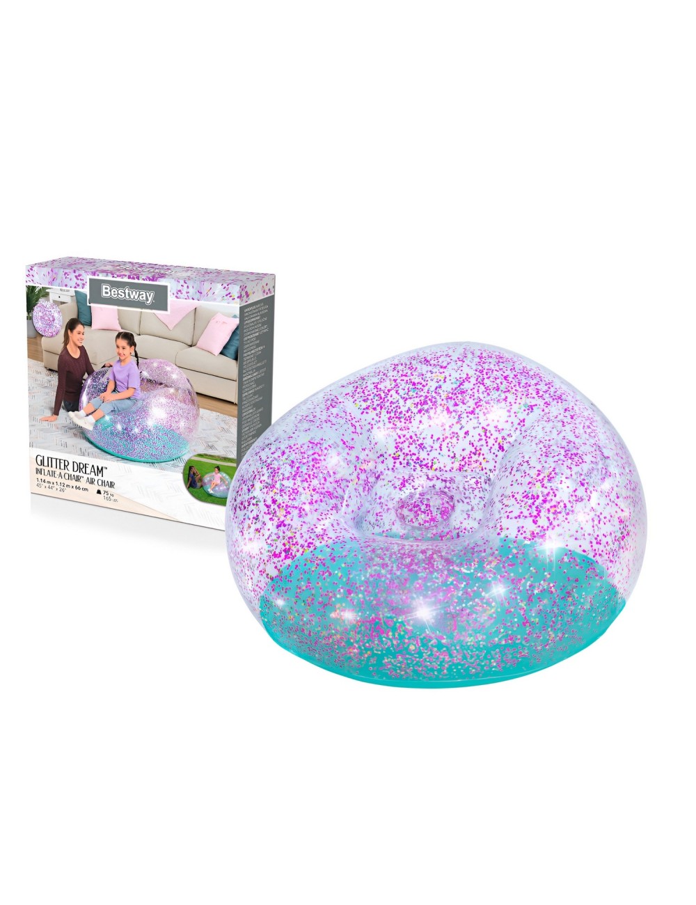 Sofá Puff Estilo Confort Relajante Bestway 75115