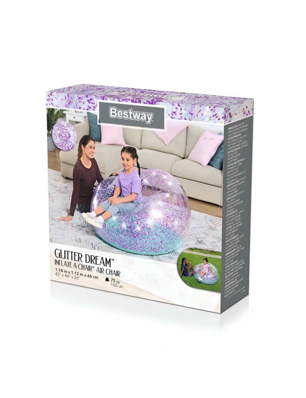 Sofá Puff Estilo Confort Relajante Bestway 75115