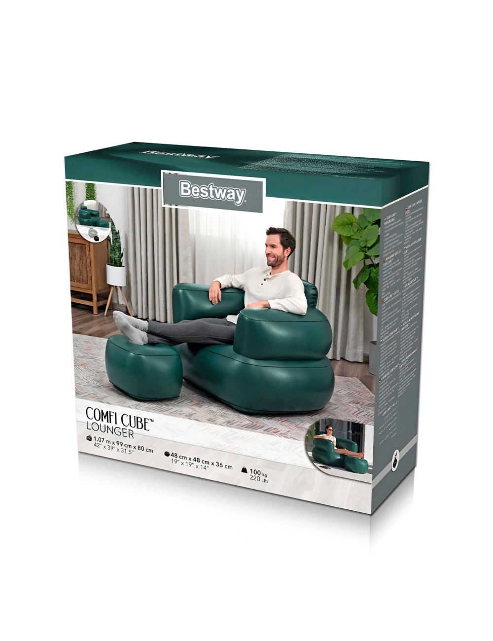 Sofá Inflable Multiusos Práctico Ligero Cómodo Bestway 75137