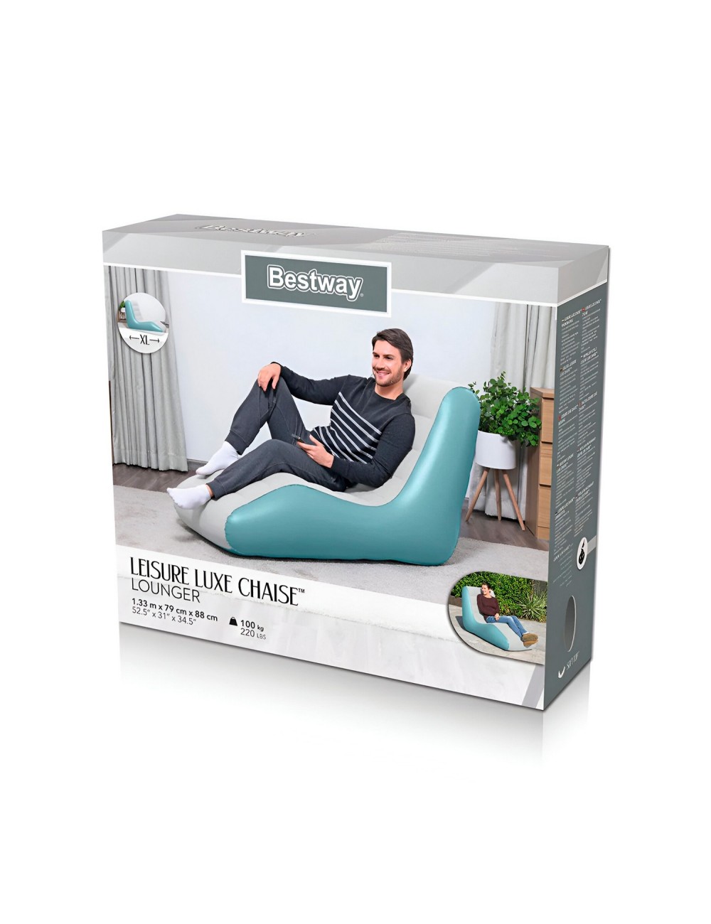 Sillon Infable Silla Confort Relajante Bestway 75127