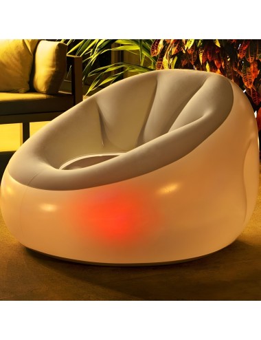Puff Con Luces Led Comodidad Que Brilla Bestway 75086
