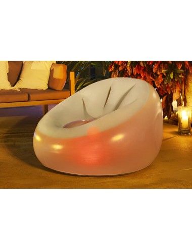 Puff Con Luces Led Comodidad Que Brilla Bestway 75086
