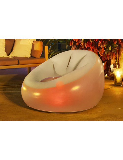 Puff Con Luces Led Comodidad Que Brilla Bestway 75086