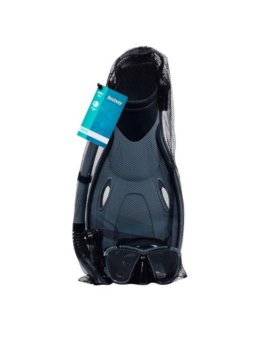 Set Snorkel Careta Aletas Natacion Buceo Bestway 25044