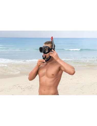 Set Snorkel Careta Aletas Natacion Buceo Bestway 25044