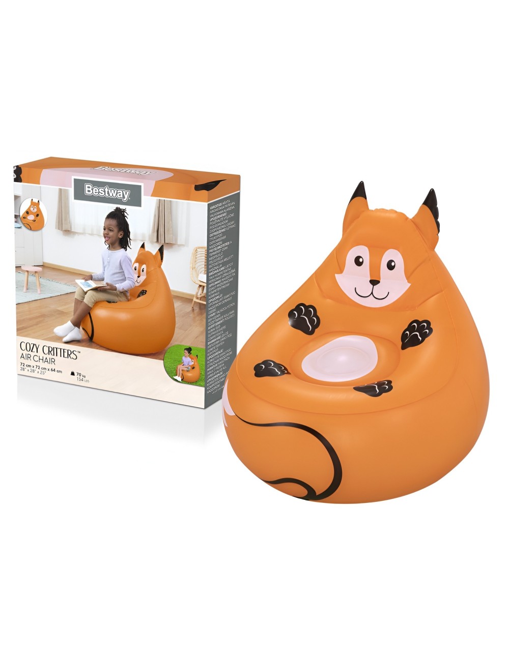 Sofá Puff Estilo Animeles Confort Relajante Bestway 75116
