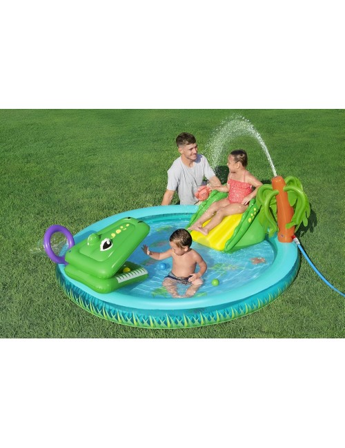 Piscina Inflable Cocodrilo Pelotas Bestway 53166 210 Litros