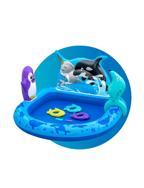 Piscina Inflable Aventuras Marinas Bestway 53156 84litros