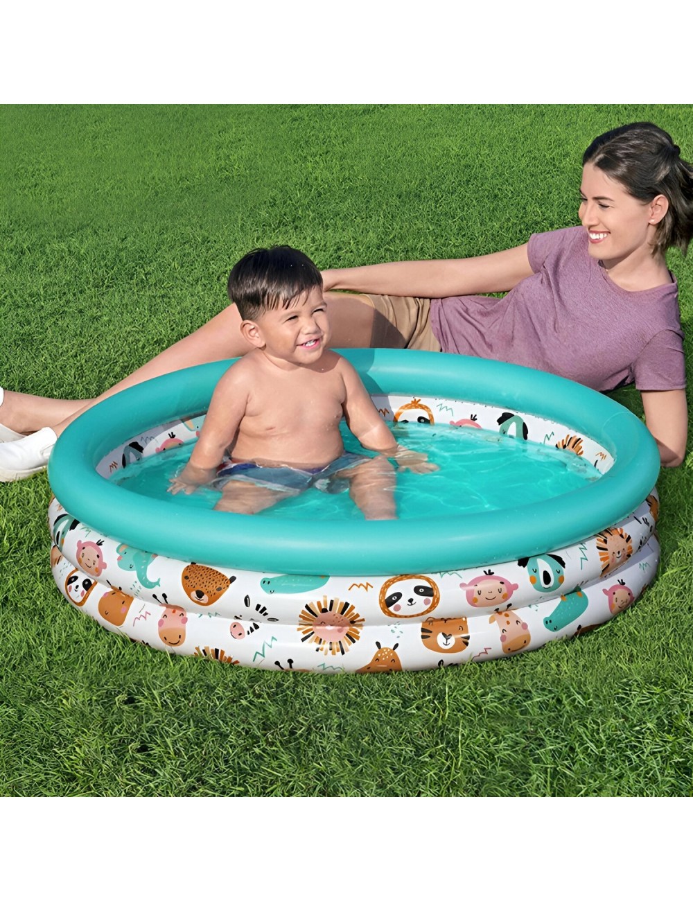Piscina Inflable Agua Redonda Bestway 51008 101 Litros