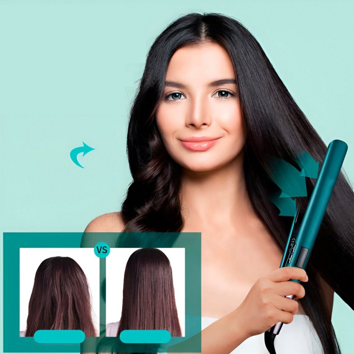 Plancha Para Cabello Turmalina Led Control Termico Wa-2322