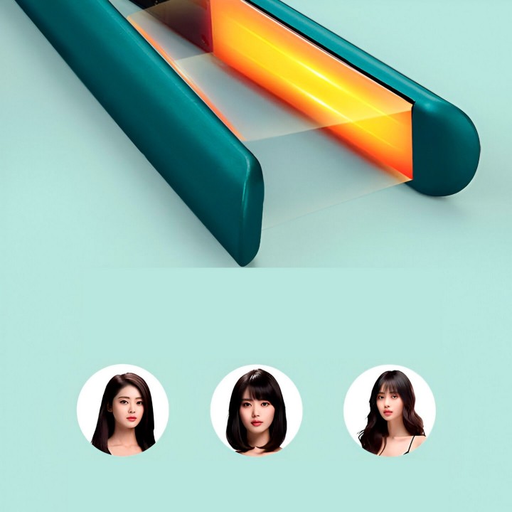 Plancha Para Cabello Turmalina Led Control Termico Wa-2322