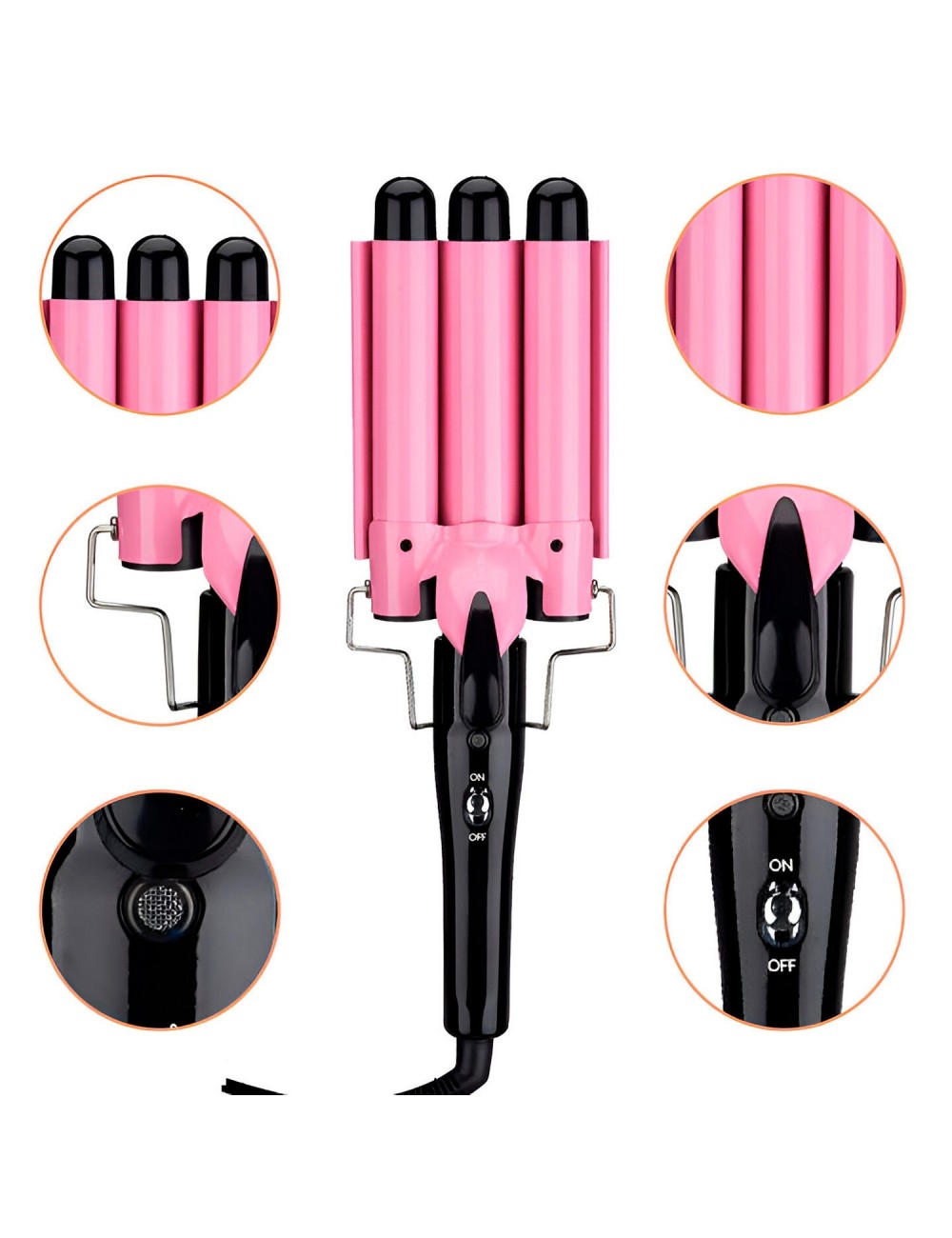 Plancha Para Cabello Ceramica Turmalina Sirena Wa-1954