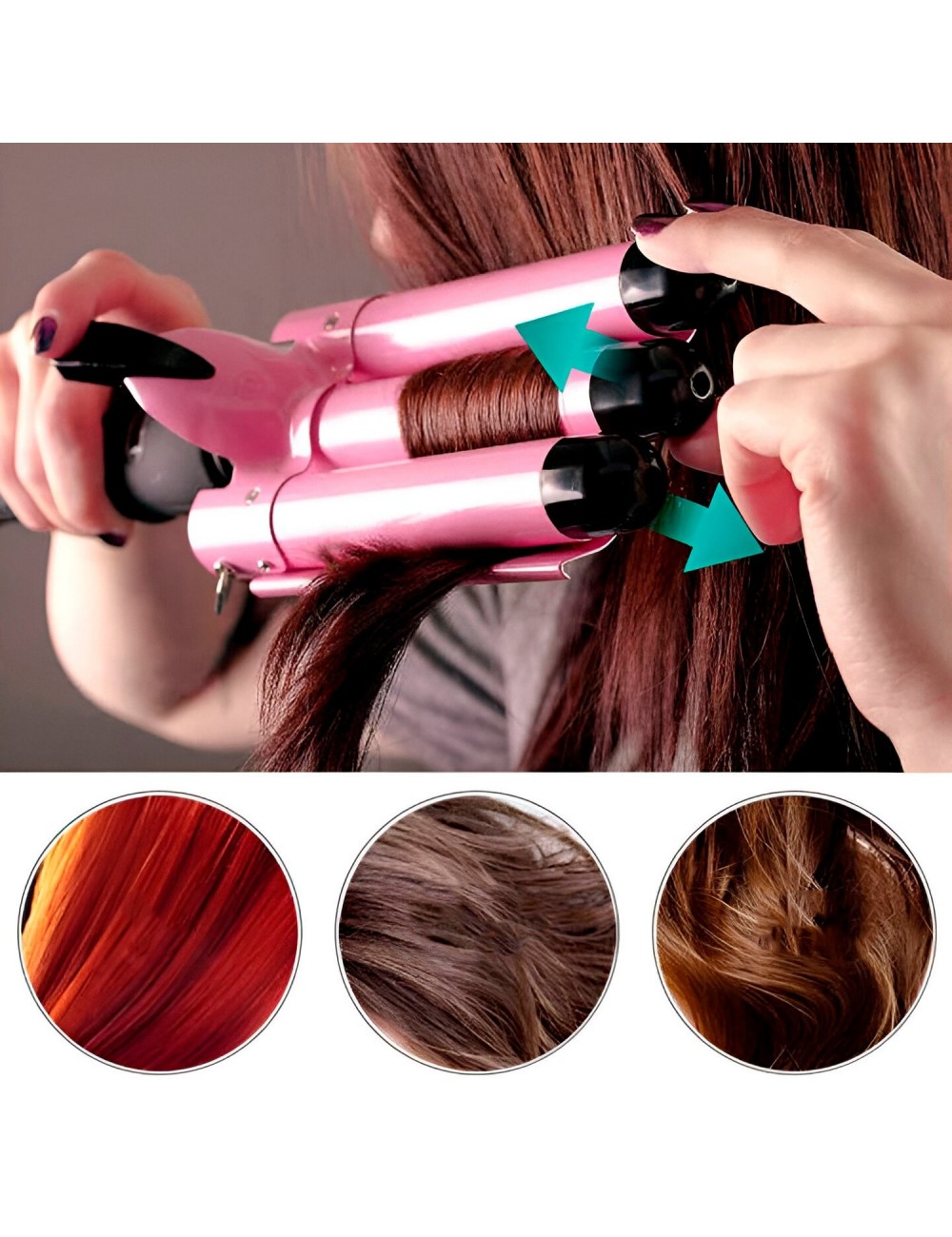 Plancha Para Cabello Ceramica Turmalina Sirena Wa-1954