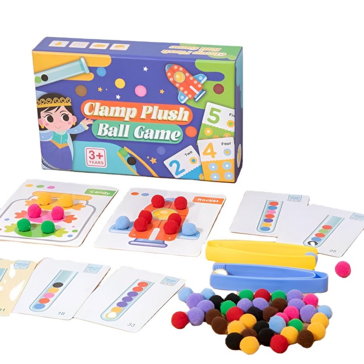 Juego De Mesa Encastre Logica Pelotas Figuras Colores Niños