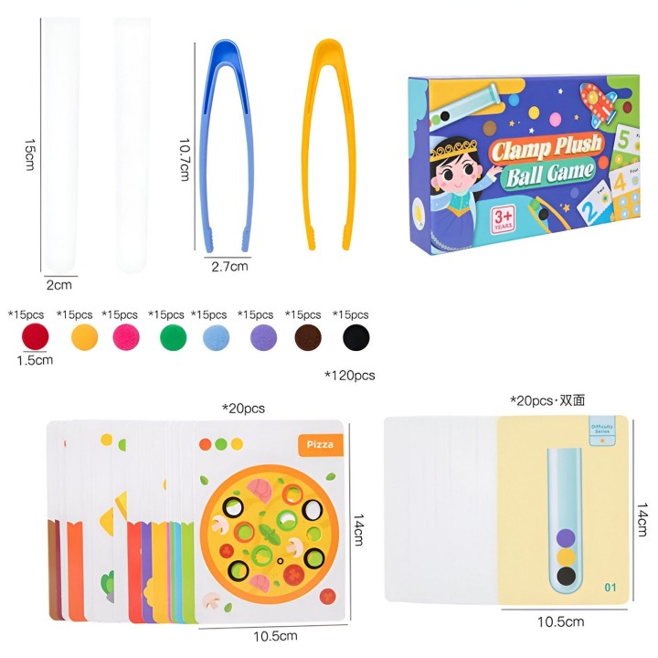 Juego De Mesa Encastre Logica Pelotas Figuras Colores Niños