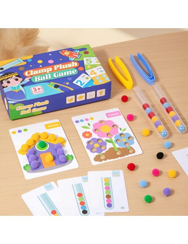 Juego De Mesa Encastre Logica Pelotas Figuras Colores Niños
