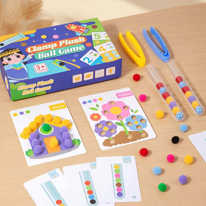 Juego De Mesa Encastre Logica Pelotas Figuras Colores Niños