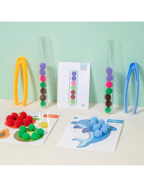 Juego De Mesa Encastre Logica Pelotas Figuras Colores Niños