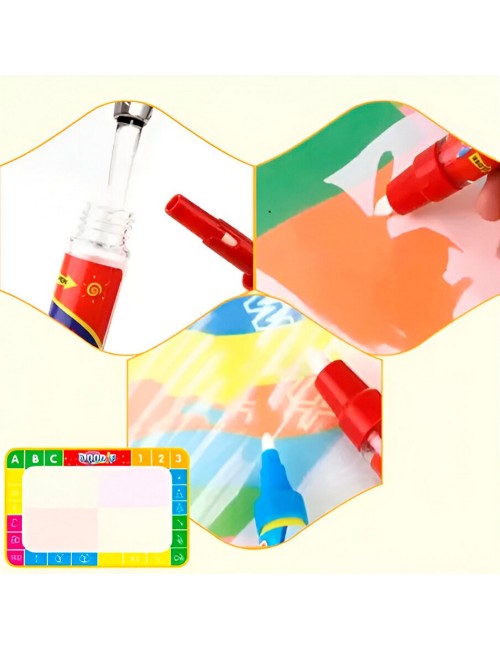 Tapete Magico Y Plumón Didácticos Para Niños Dibujo