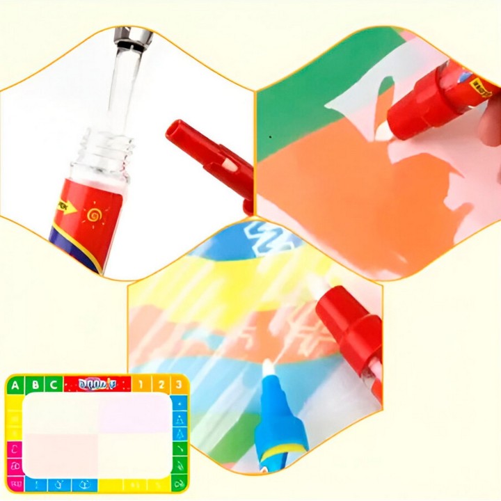 Tapete Magico Y Plumón Didácticos Para Niños Dibujo