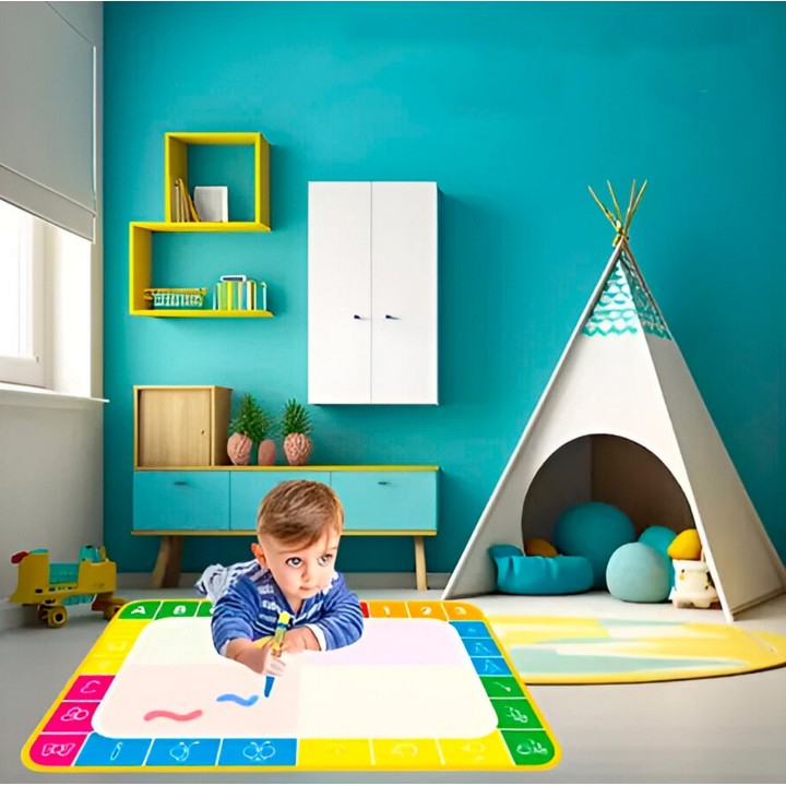 Tapete Magico Y Plumón Didácticos Para Niños Dibujo