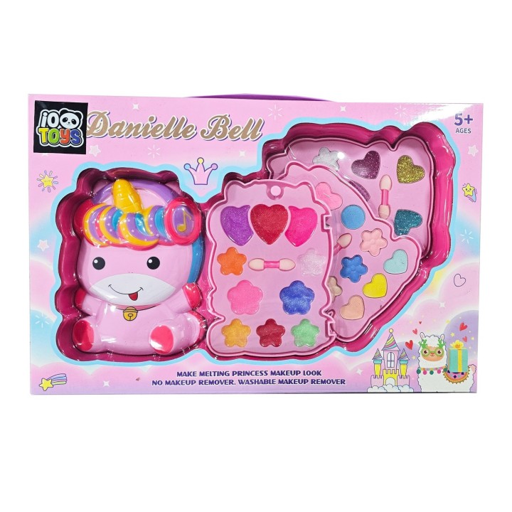 Kit De Maquillaje Set Para Niña Juguete Unicornio Colores