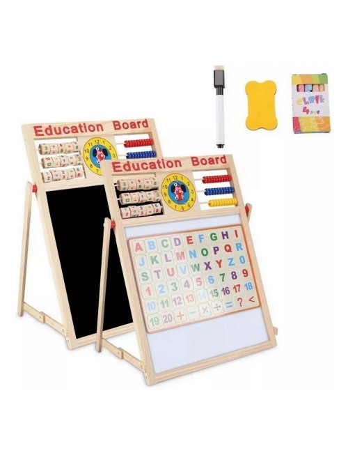 Tablero Didáctico Doble Magnético Juguete Aprendizaje Niños