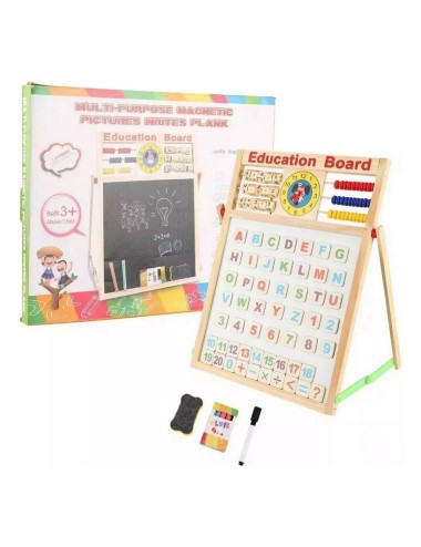 Tablero Didáctico Doble Magnético Juguete Aprendizaje Niños