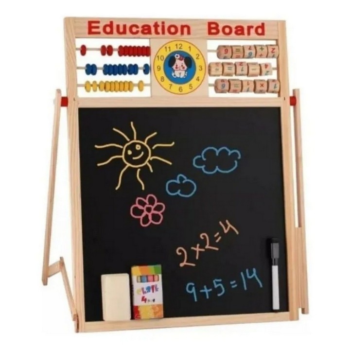 Tablero Didáctico Doble Magnético Juguete Aprendizaje Niños