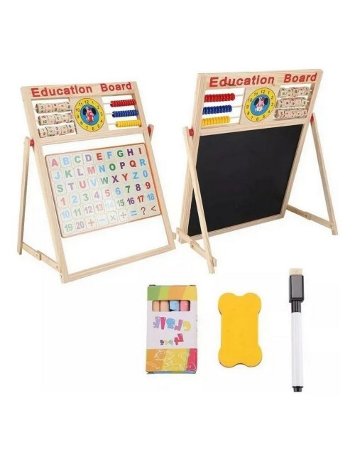 Tablero Didáctico Doble Magnético Juguete Aprendizaje Niños