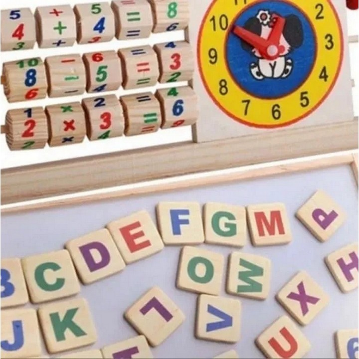Tablero Didáctico Doble Magnético Juguete Aprendizaje Niños