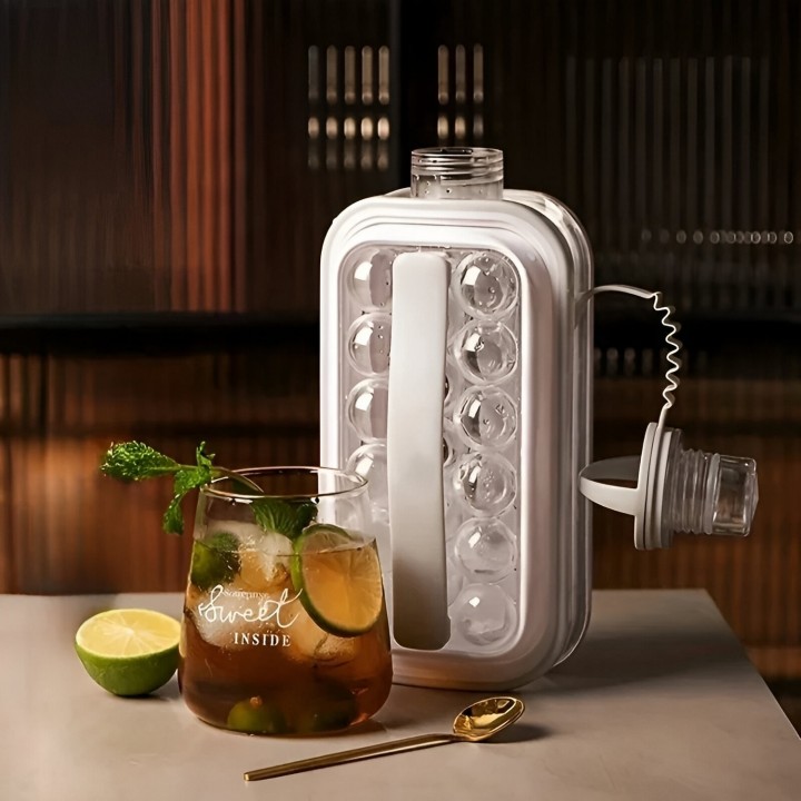 Hielera Hielo Cubeta Molde Botella Termo Agua Cubetera